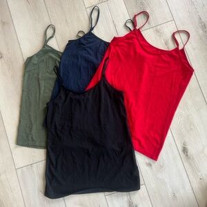 Time and Tru Women's Adjustable Strap Cami, 4 - pack - Medium